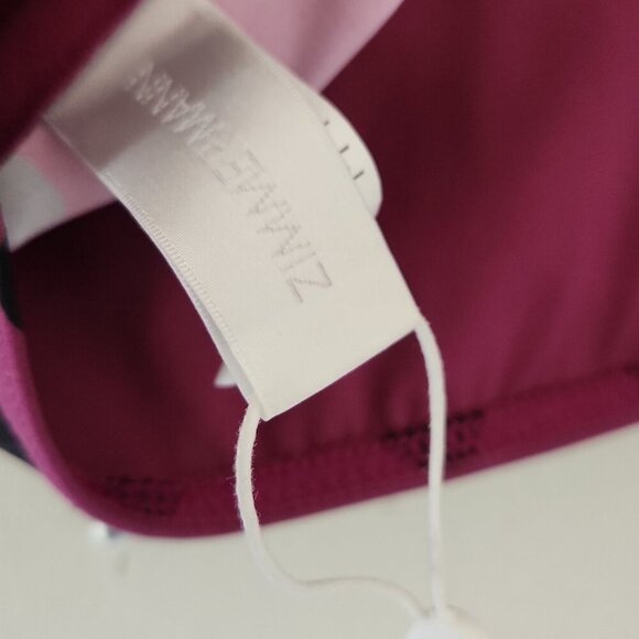 New ZIMMERMANN | Sculpt Bandeau Bikini Top Purple Black Polka Dot Sz 4 6 - Picture 8 of 9